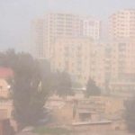 Пыльная мгла накрыла Баку
