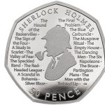 Великобритания выпустила монету в 50 пенсов с изображением Шерлока Холмса