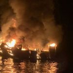 Число жертв пожара на судне у берегов Калифорнии выросло до 25
