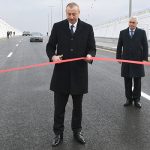 Ильхам Алиев принял участие в открытии автомобильного туннеля в Пиршаги