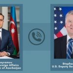 Состоялся телефонный разговор главы МИД Джейхуна Байрамова с заместителем Госсекретаря США Стивеном Биганом
