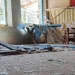 В Агдамском районе в жилой дом попал артиллерийский снаряд