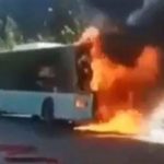 В Болгарии сгорел следовавший в Стамбул туристический автобус