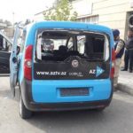Армяне обстреляли автомобиль государственного телевидения AzTV