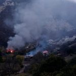 Покидающие Кельбаджар армяне сжигают дома и леса – ВИДЕО
