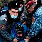 В ходе протестной акции в Ереване есть пострадавшие