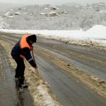 Из-за снегопада закрыта дорога Баку-Шамахы