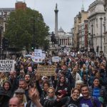 В Лондоне прошла акция протеста из-за ограничений по COVID-19
