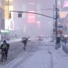 На Нью-Йорк обрушился сильный снегопад