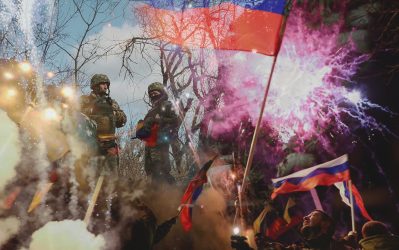 flaq Rossii i soldat