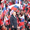 Трансляция выступления Путина в Лужниках на ТВ прервалась
