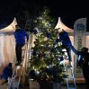 Протестующие на дороге Ханкенди-Лачын установили на месте проведения акции новогоднюю елку