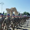 В День Вооруженных Сил прошли марши военнослужащих - ВИДЕО