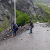 Расчищены дороги заваленные селевыми потоками на территории Азербайджана