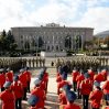 Алиевы на Параде Победы в Ханкенди