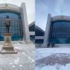 Памятник Нурсултану Назарбаеву убрали в Астане