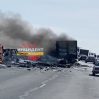 В России три машины столкнулись и сгорели, 5 человек погибли