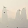 Концентрация пыли в воздухе в Баку превысила норму в 1,6 раза.