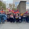 В Ереване прошла акция протеста на фоне приезда генсека СЕ