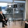 Ильхам Алиев дал интервью китайскому телеканалу CGTN в Давосе