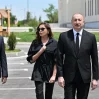 Ильхам Алиев и Мехрибан Алиева приняли участие в открытии села Шукюрбейли